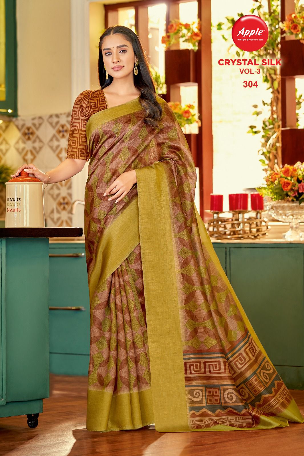 Crystal Silk Vol 3 By Apple Daily Wear Sarees Catalog